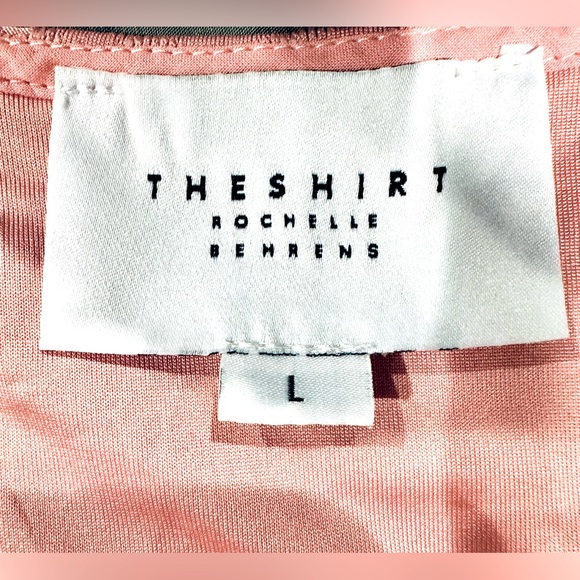 NWOT The Shirt Brand Pink Short Sleeve V-Neck Blouse - Picture 12 of 16